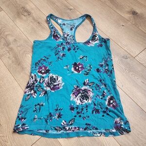 Medium Floral Raceback Tank